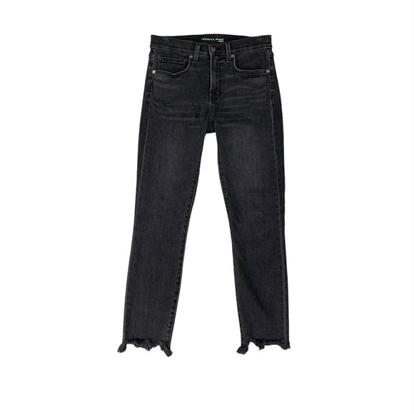 Veronica Beard Jeans Womens 29 Faded Black Emma Skinny Mid Rise Raw Hem *READ - Picture 1 of 12